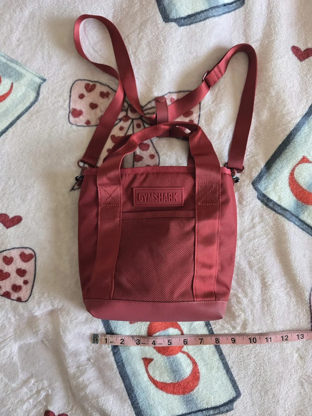 Gymshark Red Women's Crossbody Tote Bag